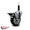 Service Caster 4'' Black Poly Swivel 3/4'' Expanding Stem Caster with Brake SCC-EX20S414-PPUB-BLK-PLB-34 - alternate 4